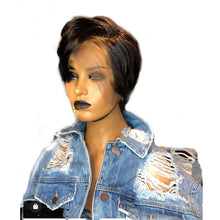 Pixie Cut Wig Lace Front Human Hair Wigs Pre Plucked Hairline Bleached Knot
