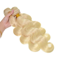 613# Blonde Color Body Wave Human Virgin Hair Weaves