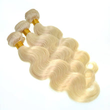 613# Blonde Color Body Wave Human Virgin Hair Weaves