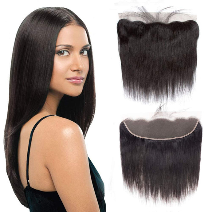 13x4 Ear To Ear Lace Frontals Straight Human Hair Lace Frontals With Baby Hair