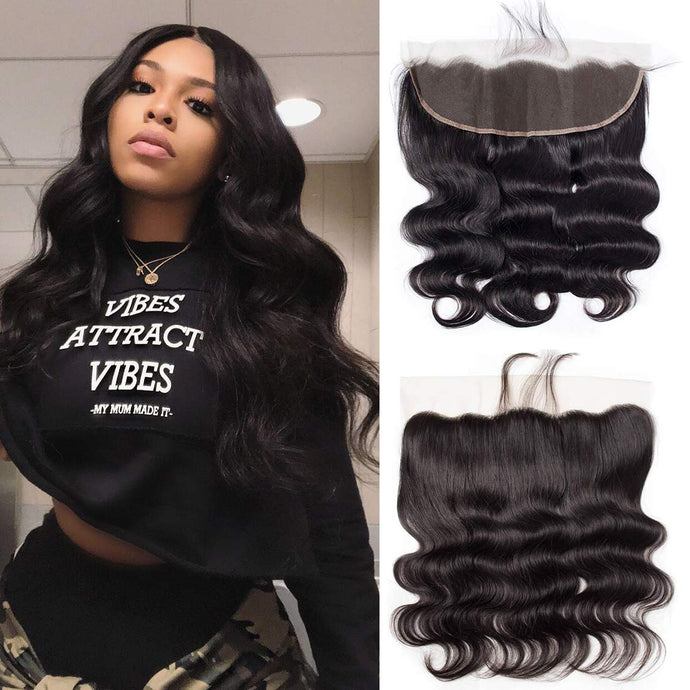 13x4 Ear To Ear Lace Frontals Body Wave Human Hair Lace Frontals With Baby Hair