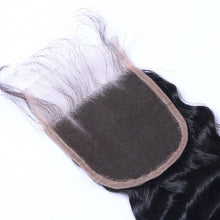 4x4 Deep Wave Human Hair Top Lace Closure With Baby Hair