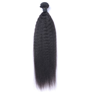 Kinky Straight Human Virgin Hair Weaves