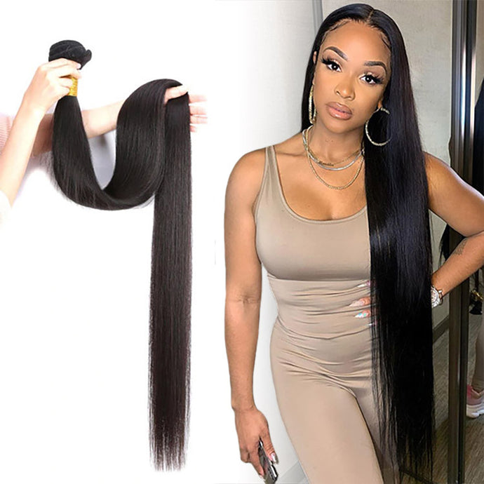 Straight Human Virgin Hair Weaves