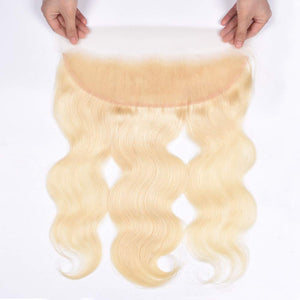 613# Blonde 13x4 Lace Frontals Body Wave Human Hair Lace Frontals