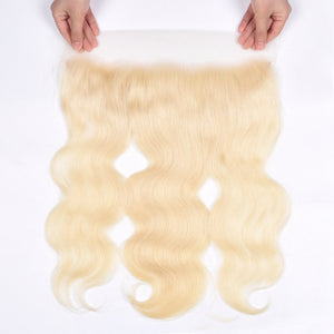 613# Blonde 13x4 Lace Frontals Body Wave Human Hair Lace Frontals