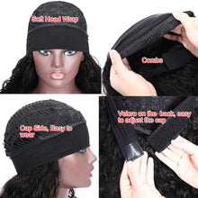 Water Wave Headband Human Hair Wigs Glueless Wigs