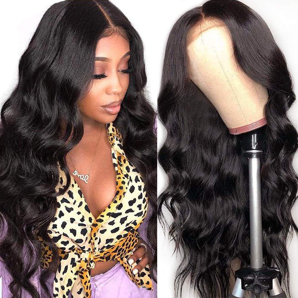 Body Wave 4x4 Lace Closure Wigs Human Hair Front Lace Wigs