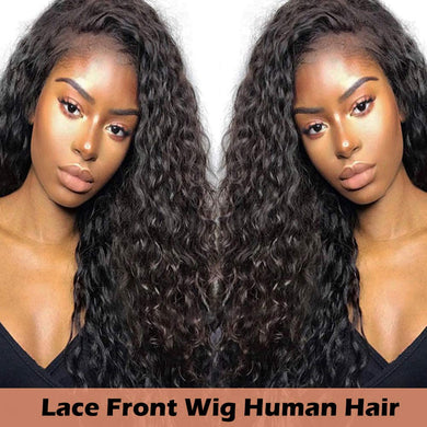 Water Wave 13x4 Lace Frontal Wigs Human Hair Wigs