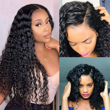 4x4 Deep Wave Lace Closure Wigs Human Hair Front Lace Wigs