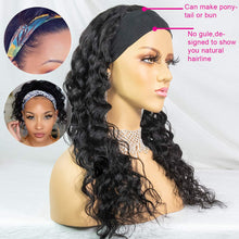 Loose Wave Headband Human Hair Wigs Glueless Wigs