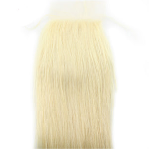 613# Blonde Straight 4x4 Lace Closures Human Hair Lace Closures