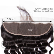 13x4 Ear To Ear Lace Frontals Loose Deep Wave Human Hair Lace Frontals With Baby Hair