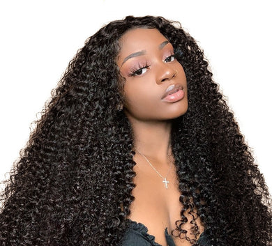 Kinky Curly 13x4 Lace Frontal Wigs Human Hair Wigs