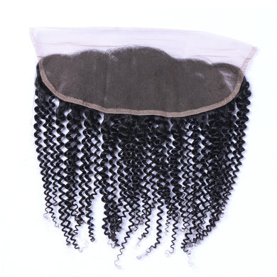 13x4 Ear To Ear Lace Frontals Kinky Curly Human Hair Lace Frontals With Baby Hair
