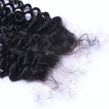 4x4 Kinky Curly Human Hair Top Lace Closure With Baby Hair