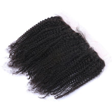 13x4 Ear To Ear Lace Frontals Afro Kinky Curly Human Hair Lace Frontals With Baby Hair