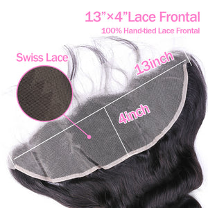 13x4 Ear To Ear Lace Frontals Loose Wave Human Hair Lace Frontals With Baby Hair