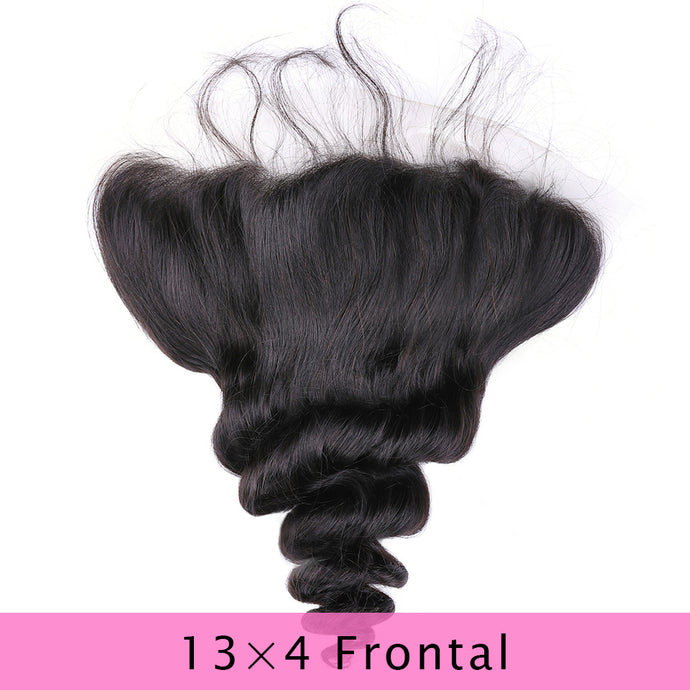 13x4 Ear To Ear Lace Frontals Loose Wave Human Hair Lace Frontals With Baby Hair