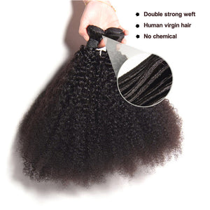 Afro Kinky Curly Human Virgin Hair Weaves